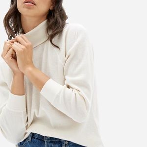 Everlane The Organic Cotton Turtleneck Waffle Tee